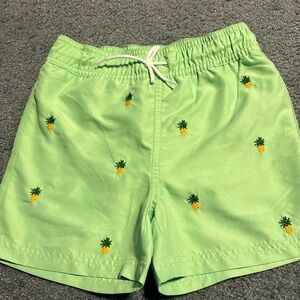 Janie and Jack Pineapple Swim Trunks Size 5/6